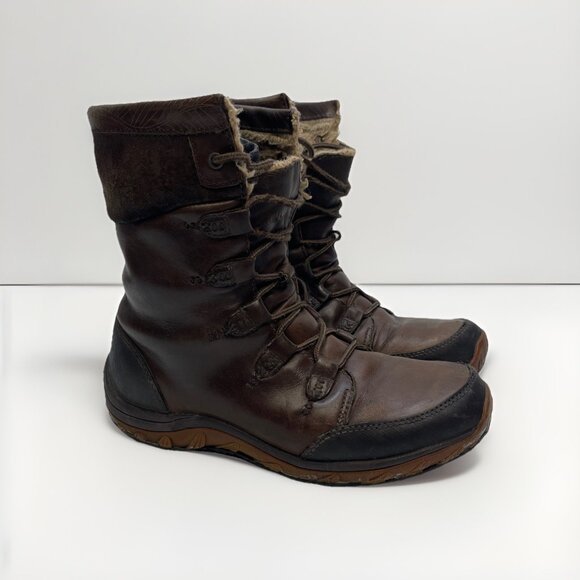 Patagonia Stubai Polartec Waterproof Leather Boots Women’s Sz 9 Brown Hiking - Picture 1 of 16